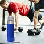 Linkidea 2 Pack Water Bottle Boot Compatible with Stanley Quick Flip GO 36oz, Silicone Waterbottle Bottom Bumper Protector (Navy Blue)