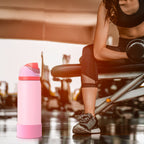 Linkidea 2 Pack Water Bottle Boot Compatible with Owala FreeSip 32oz, Twist 32oz, Silicone Anti-Slip Bottle Bottom Bumper Protector (Light Pink)