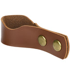 Linkidea Vegan Leather Tobacco Pipe Holder, Tobacco Pipe Stand Holder Rack, Portable Pipe Stand for Single Tobacco Pipe (Brown)