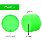 Linkidea 2 Pack Water Bottle Boot Compatible with Stanley Quencher H2.0 20oz/30oz/40oz, IceFlow Flip 20oz/30oz, Silicone Water Bottle Bottom Sleeve Cover Bumper Protector (Neon Green)