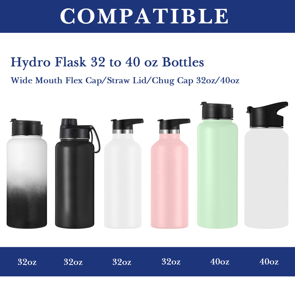 Linkidea Water Bottle Boot Compatible with IRON °FLASK Wide Mouth 32oz/40oz, Narrow Mouth 32oz, Silicone Bottle Bottom Sleeve Cover Protector, Bottle Bumper (Cobalt / 2 Pack)