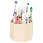 Linkidea Electric Toothbrush Holder, Plastic Countertop Toothpaste Stand, 5 Slots Organizer Compatible with Oral-B iO Series, Philips Sonicare ProtectiveClean, Colgate ExtraClean (Yellow)