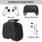 Linkidea Travel Controller Case Compatible with PS4 controller, Xbox Series X/S One, Nintendo Switch Pro, Gaming Accessories, Game Protective Hard Shell Storage Case.