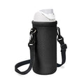Linkidea Water Bottle Carrier with Strap Compatible with Kids FreeSip 16oz, Owala FreeSip Tritan 25oz, Neoprene Waterbottle Sling Bag Holder, Shoulder Strap, Black