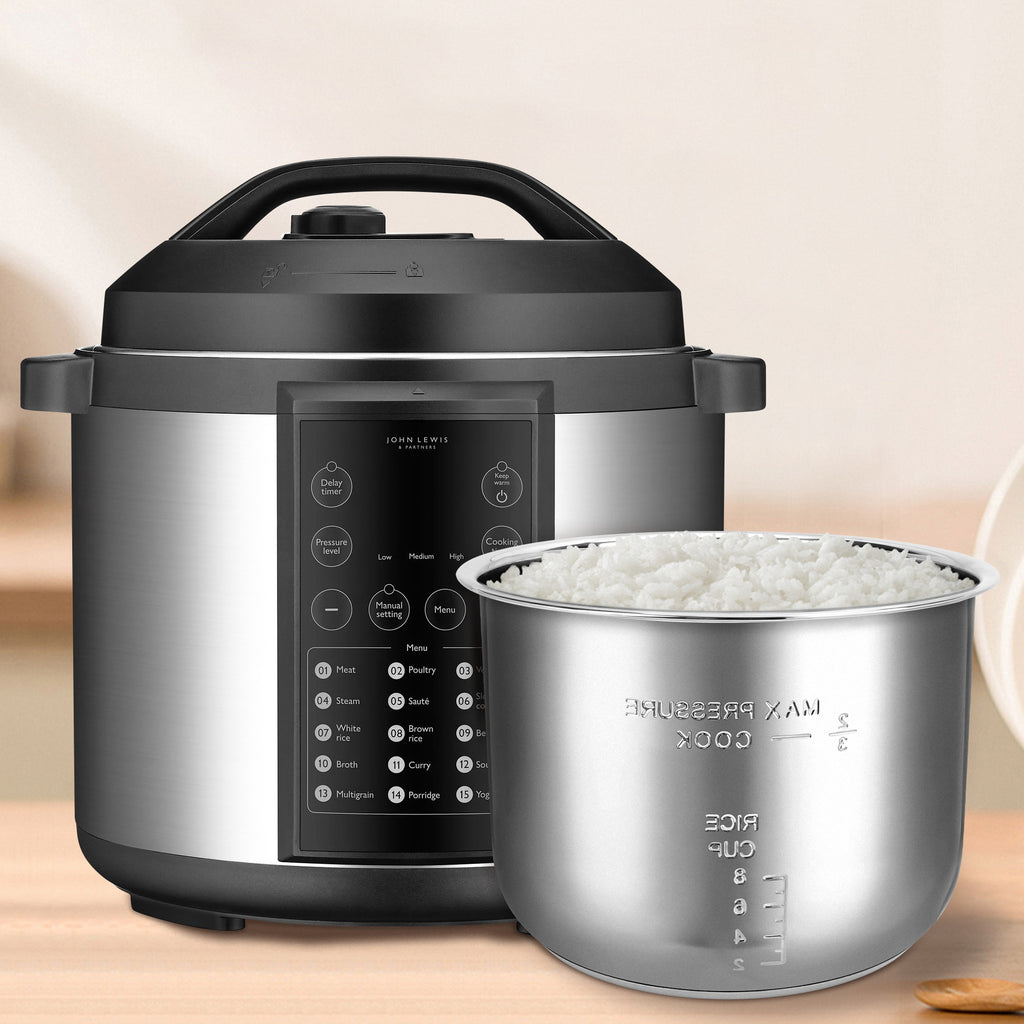 Linkidea Rice Cooker Inner Pot Replacement, 304 Stainless Steel Pressure Cooker Pot, Dishwasher Safe Inner Compatible with Crock Pot Model SCCPPC800-V1, Express 8qt xl (8 QT, Silver)