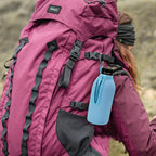 Linkidea 2 Pack Disposable Water Bottle Sleeve Compatible with 16.9 Fl Oz PRIME Hydration, BODYARMOR, Gatorade Fit, Insulated Plastic Sports Drink Cover with Lockable Zipper, Light Blue