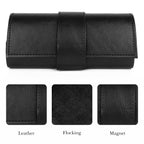 Extra Large Hard Shell Sunglasses Case, Oversized Sun Glasses Storage Organizer Compatible with QUAY FULL GLAM SET LIST HIGH KEY Gucci GG0713S GG0418S (XXL / Glossy Black)