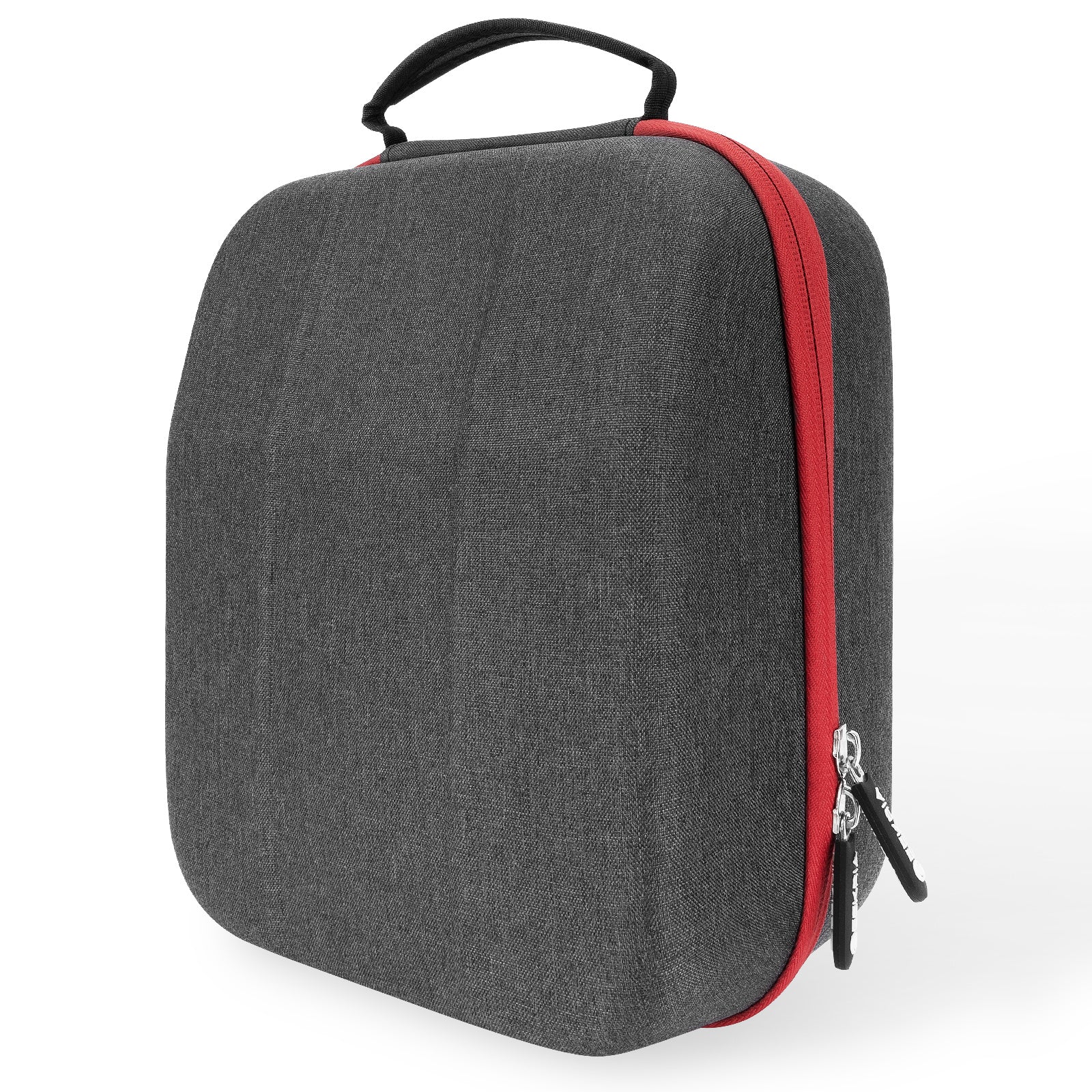 Linkidea Weaving Lunch Box, Hard Lunch Box Storage Container with Hand Strap, Reusable Lightweight Lunch Box Compatible with OmieBox Lunch Box (Grey)