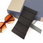 Extra Large Sunglasses Pouch Case, Black Eider Down Eyewear Organizer Soft Bag for Travel Compatible with RayBan RB4401D/RBS0101S/RB4098/RB3825 Persol PO3328S/PO3311S