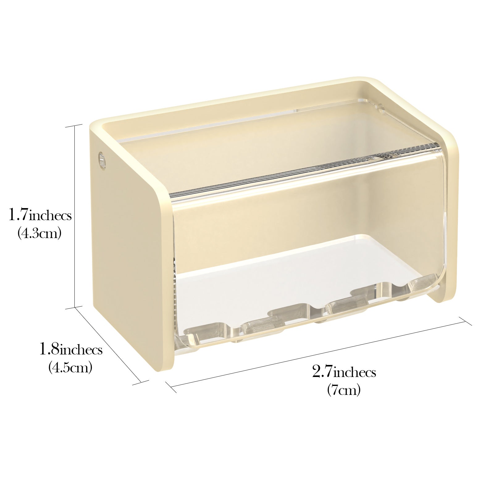 Linkidea Wall Mount Electric Toothbrush Holder with Cover, Acrylic Self-Adhesive Tooth Brush Stand, 3 Slots Organizer Compatible with Oral-B iO Series, Philips Sonicare ProtectiveClean (Beige)