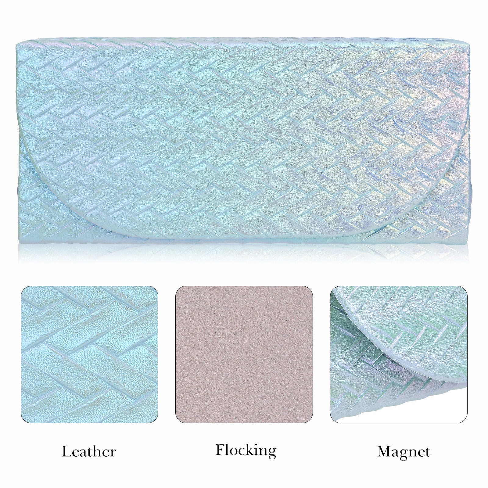 Extra Large Sunglasses Case, 2 Pack Oversized Eyewear Soft Bag Storage Organizer Compatible with DIOR Diorbay S1U Prada PR 59WS PR 63XS RB4401D RBS0101S RB8097 RB8089 RB4098 (XXL, Blue)