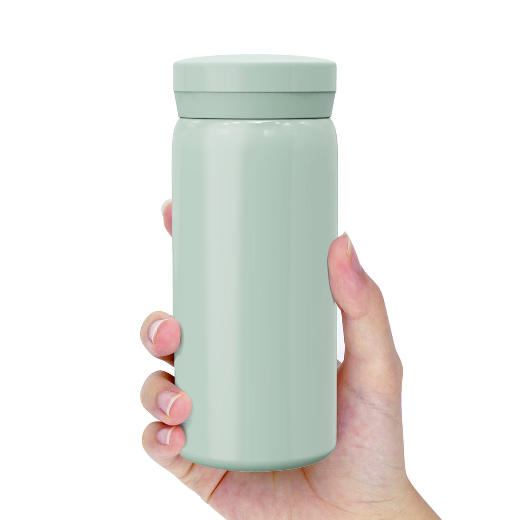 Linkidea 7oz (200ml) Mini Water Bottle, Vacuum Insulated Stainless Steel Bottle for Hot & Cold Drinks, Spill-Proof Small Bottle Fit Handbag, Purse and Pocket (Green)