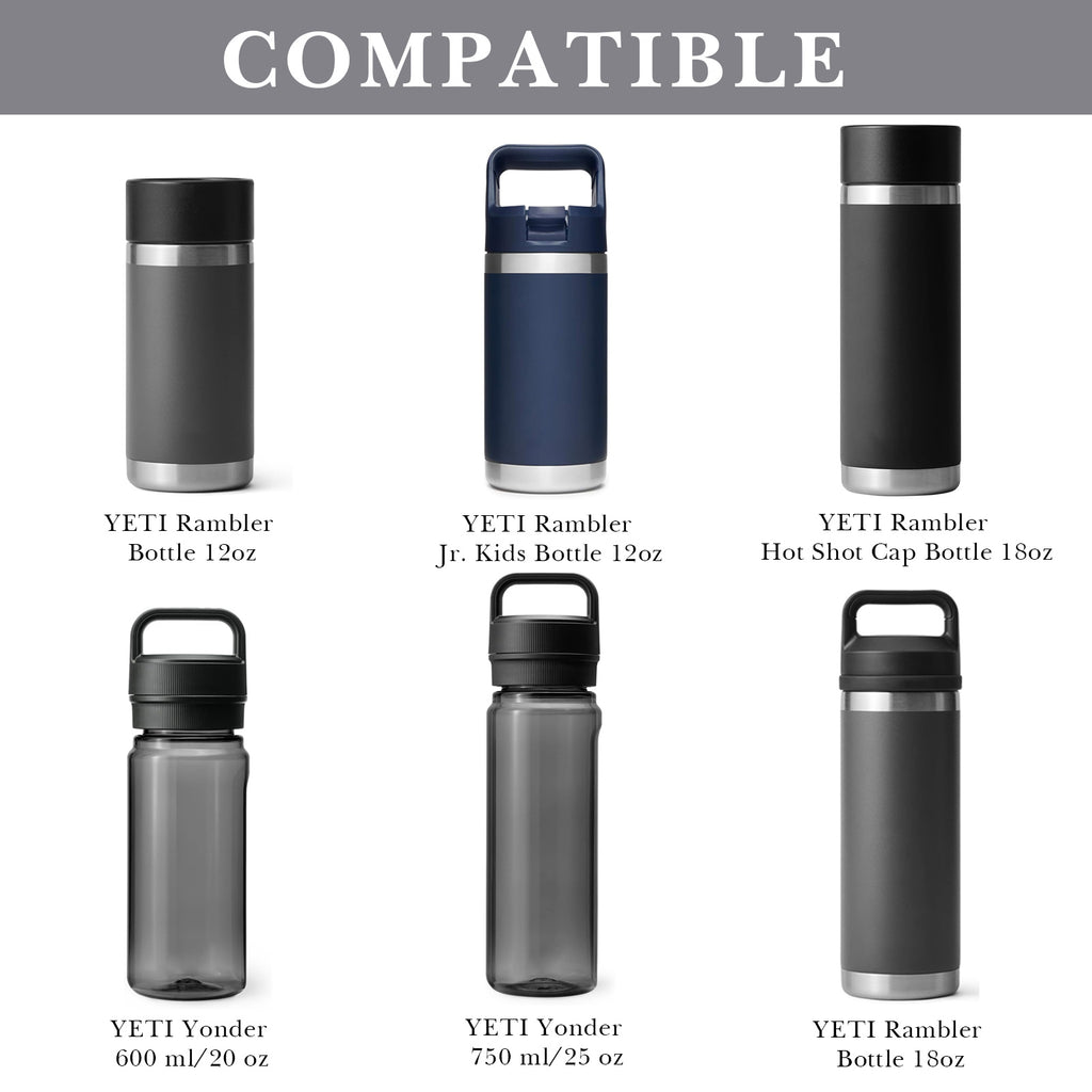 Linkidea Water Bottle Boot Compatible with YETI Rambler Jr. Kids 12oz, Rambler 12oz/18oz, Yonder 20oz/25oz, Silicone Anti-Slip Bottle Bottom Sleeve Bumper Protector (Grey / 2 Pack)