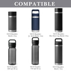 Linkidea Water Bottle Boot Compatible with YETI Rambler Jr. Kids 12oz, Rambler 12oz/18oz, Yonder 20oz/25oz, Silicone Anti-Slip Bottle Bottom Sleeve Bumper Protector (Grey / 2 Pack)