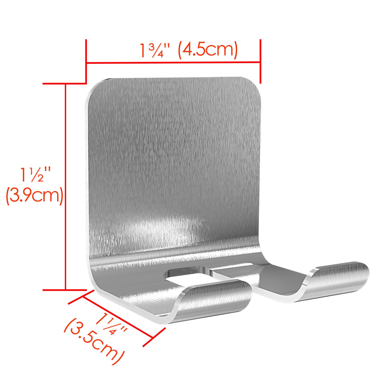 Linkidea 2 Pack Wall Mount Safety Razor Holder for Shower, Self Adhesive Shaver Hook Hanger Stand, Bathroom Wall Mounted Razor Holder Compatible with Vikings, Merkur Double Edge Safety Razor