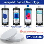 Linkidea Bottled Water Cooler Holder Compatible with Smartwater 16.9 Fl Oz, Evian 16.9 Fl Oz, Insulated Stainless Steel Disposable Water Bottle Holder, Keep Drinks Cold