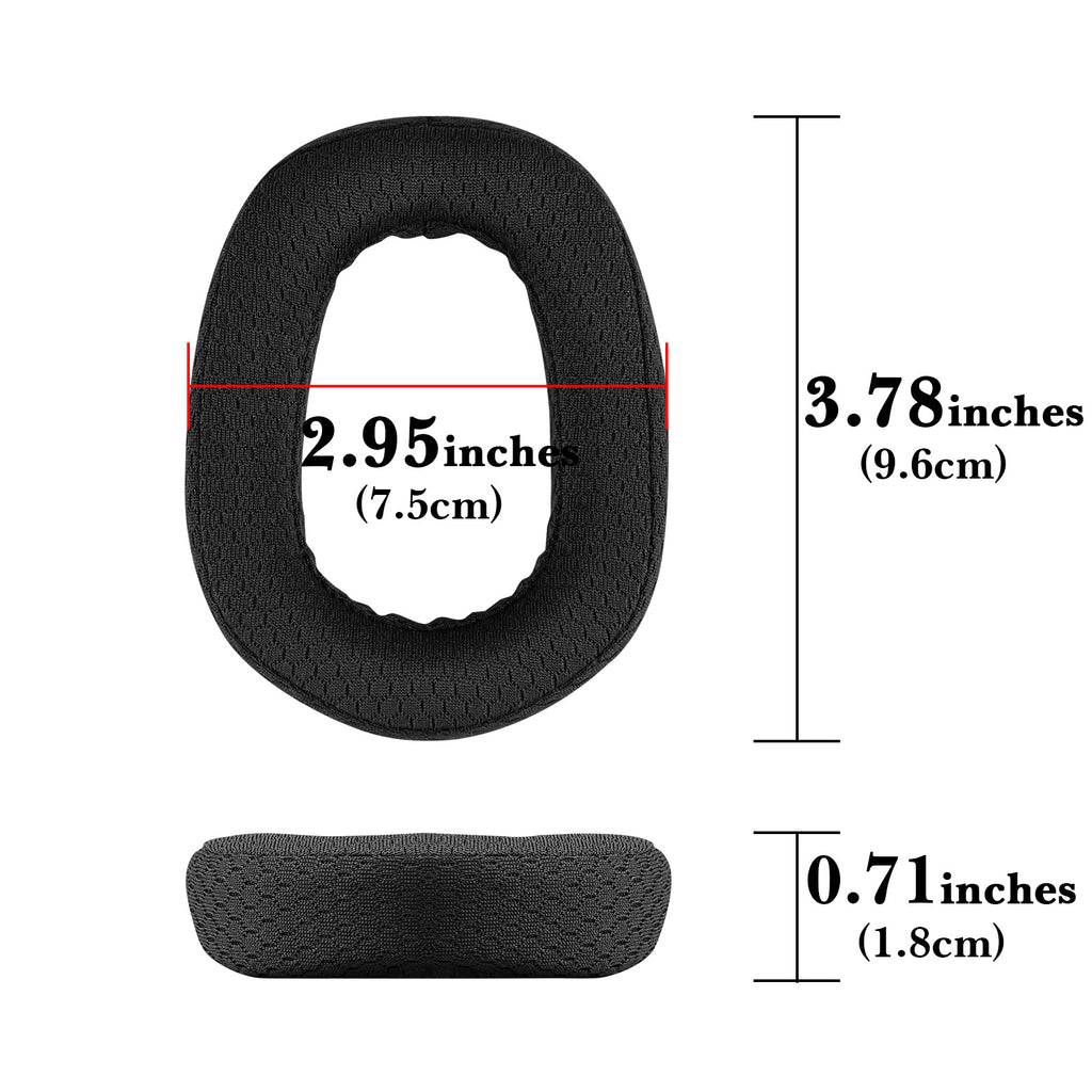 Linkidea Replacement Ear Pads for Logitech G435 Bluetooth Wireless Gaming Headphones Ear Cushions ( Mesh Fabric / Black )