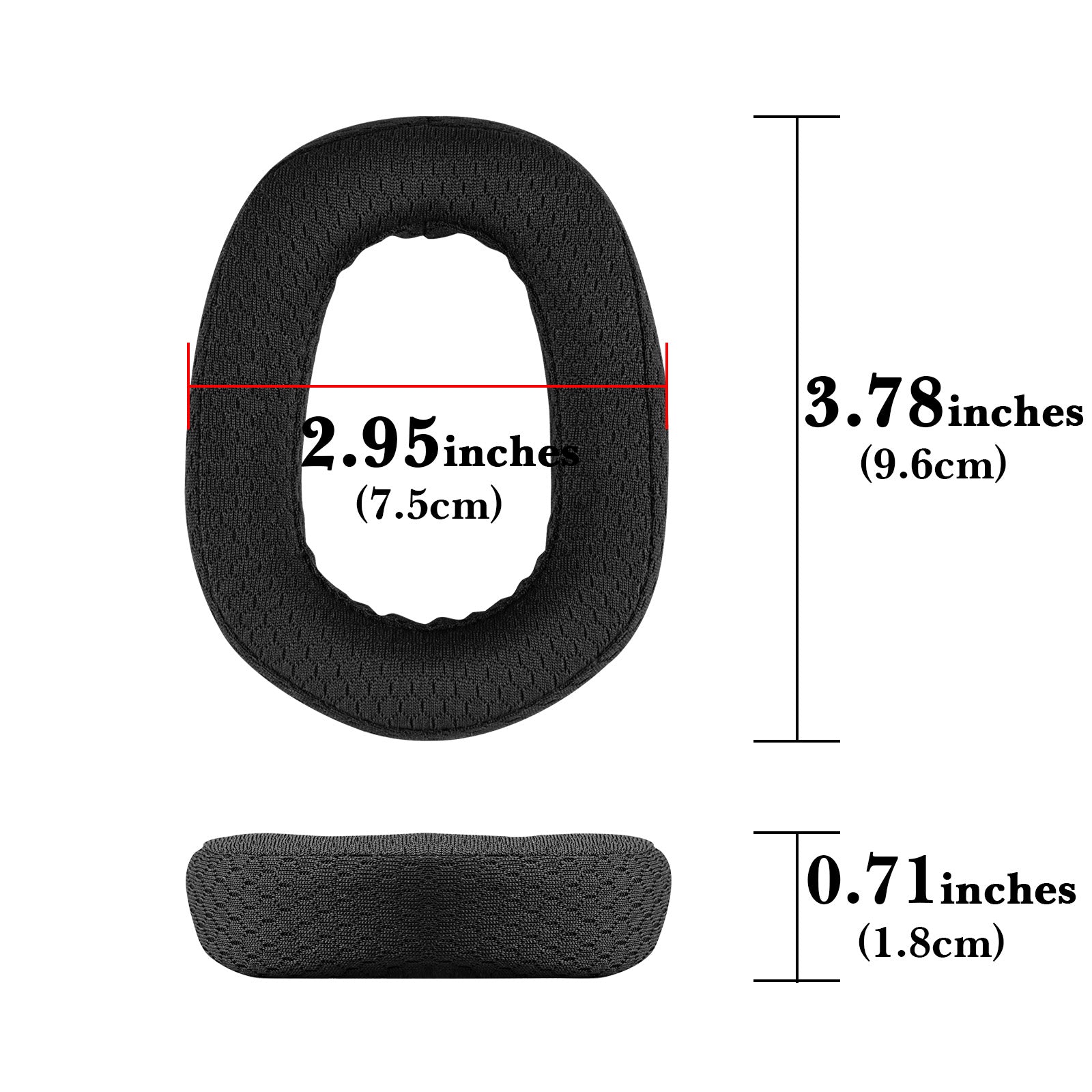 Linkidea Replacement Ear Pads for Logitech G435 Bluetooth Wireless Gaming Headphones Ear Cushions ( Mesh Fabric / Black )