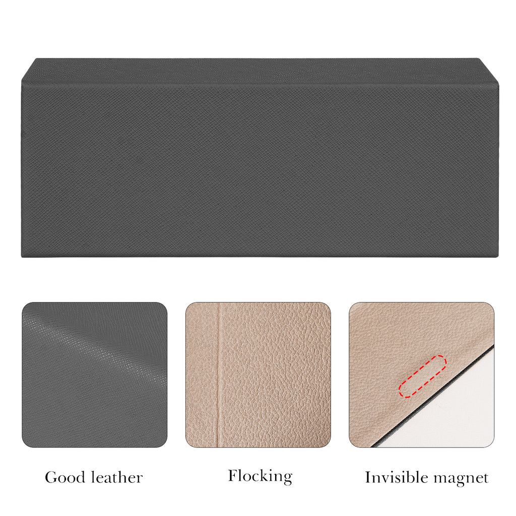 Extra Large Hard Shell Sunglasses Case, Oversized Sun Glasses Storage Organizer Compatible with DIOR Diorbay S1U Prada PR 59WS PR 63XS Gucci GG0595S GG0422S Prada PR 56YS (XXL/Grey)