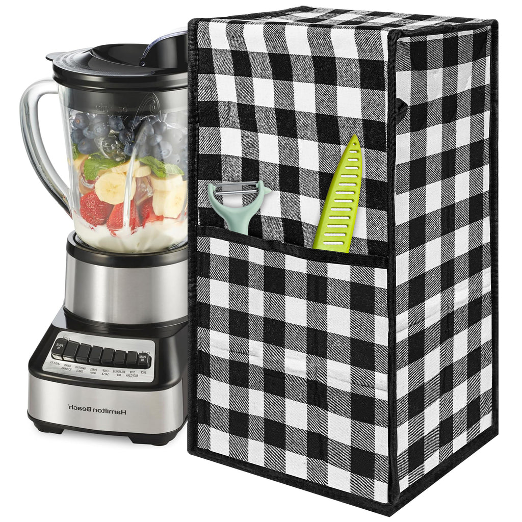 Linkidea Blender Cover, Dustproof Blender Cover for Home, Kitchen Use, Insulated Blender Cover with Compartment, Exact Size Compatible with Hamilton Beach 54221