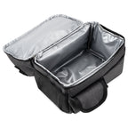 Linkidea Double Layers Lunch Box Bag, Large Capacity Lunch Box Storage Bag with Adjustable Strap, Insulated Tote Lunch Bag for Adult, Compatible with Crock Pot, DUPASU, Aotto, LUNCHEAZE (Black)