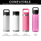 Linkidea Neoprene Water Bottle Carrier with Strap Compatible with YETI Rambler Bottle 18oz/26oz, Yonder 25oz, Insulated Waterbottle Sling Bag with Shoulder Strap, Black