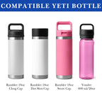 Linkidea Water Bottle Carrier with Strap Compatible with YETI Rambler Bottle 18oz, Yonder Bottle 600ml/20oz, Waterbottle Sling Bag Holder, Shoulder Strap with Phone Pocket (Blue)