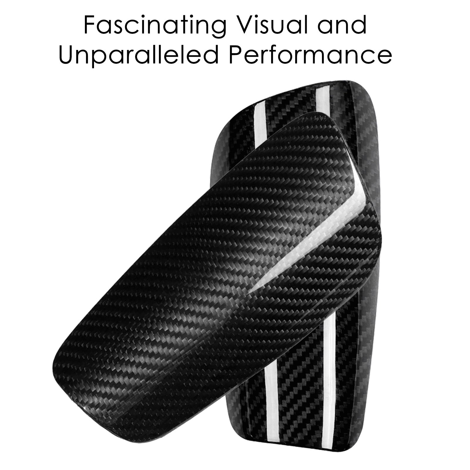 Carbon Fiber Soccer Shin Guards, Super Strong, Lightweight, Shock Resistance, Shin Protection with Portable Carrying Case and Shin Guard Sleeve for Youth Kids(Black, Size S)