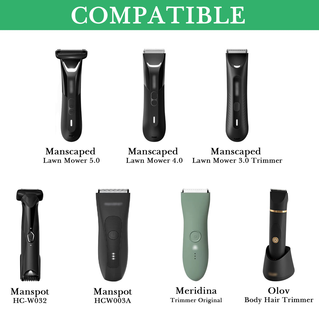 Linkidea Men's Body Hair Grooming Trimmer Travel Case, Compatible with Manscaped Lawn Mower 4.0, 3.0, HC-W032, HCW003A, Groin & Body Portable Shaver Storage Bag (Black)