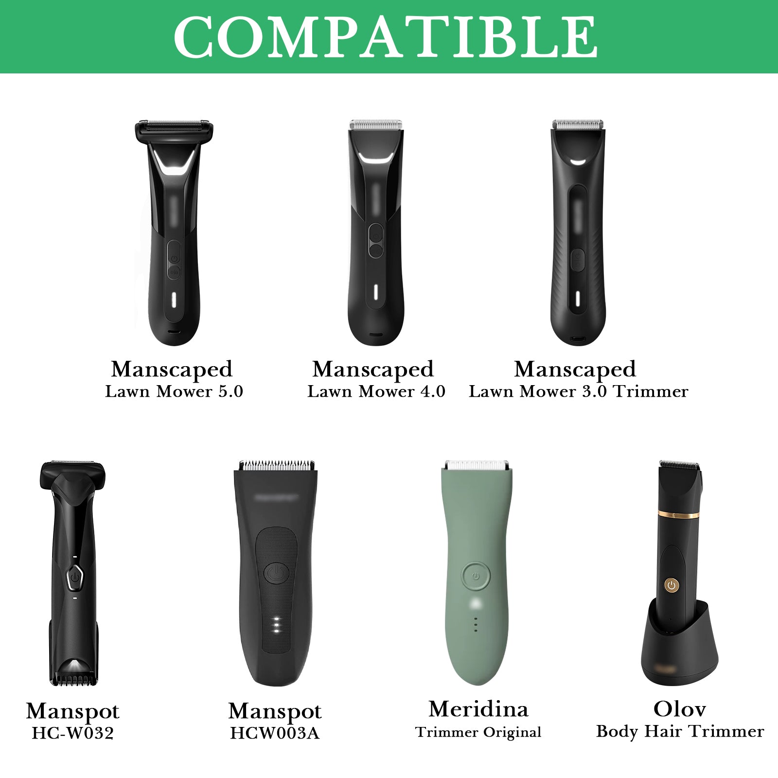 Linkidea Men's Body Hair Grooming Trimmer Travel Case, Compatible with Manscaped Lawn Mower 4.0, 3.0, HC-W032, HCW003A, Groin & Body Portable Shaver Storage Bag (Black)