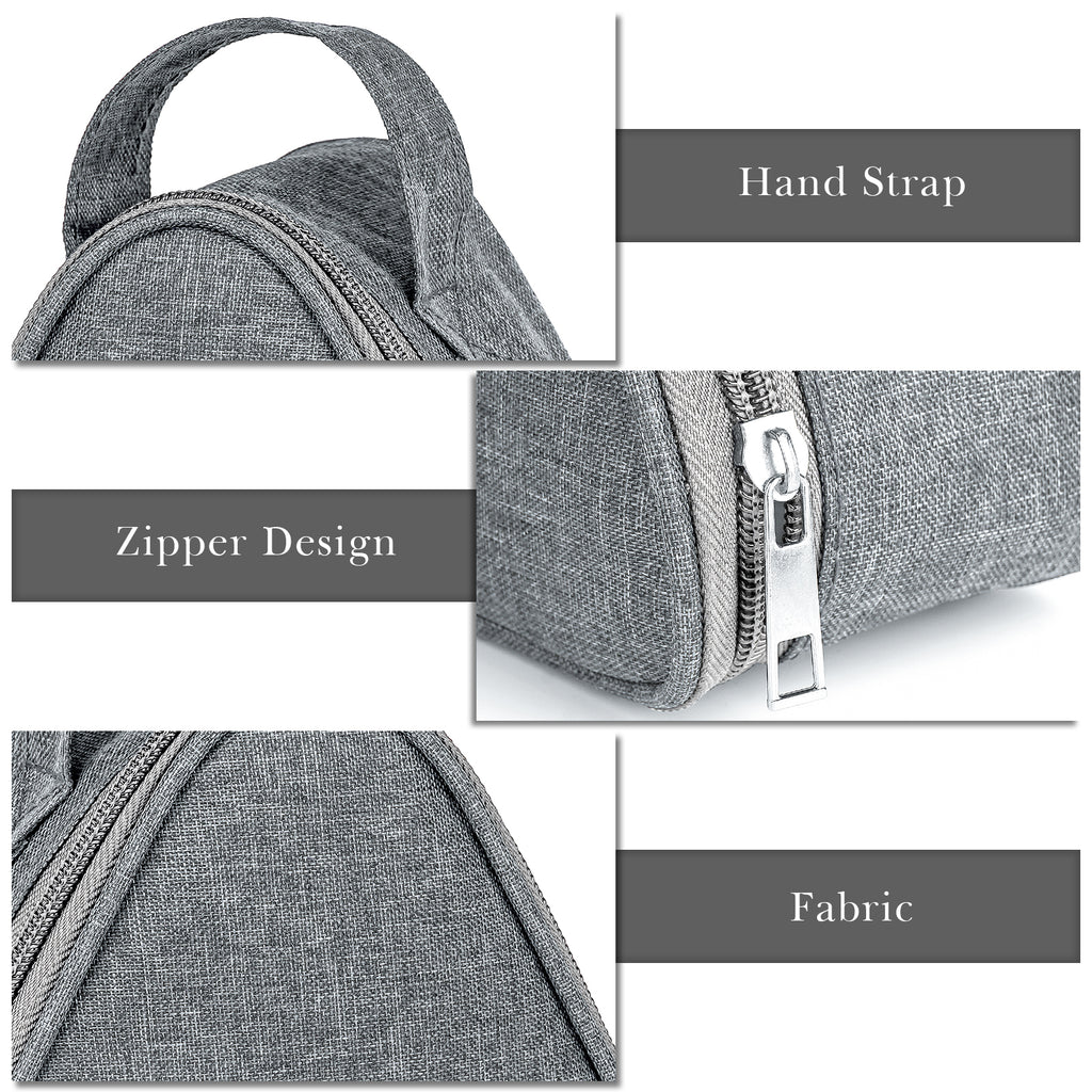 Linkidea Mini Reusable Snack Bags, Leakproof Insulated Snacks Storage Bag for Fruit, Compact Outdoors Lunch Box (Grey)