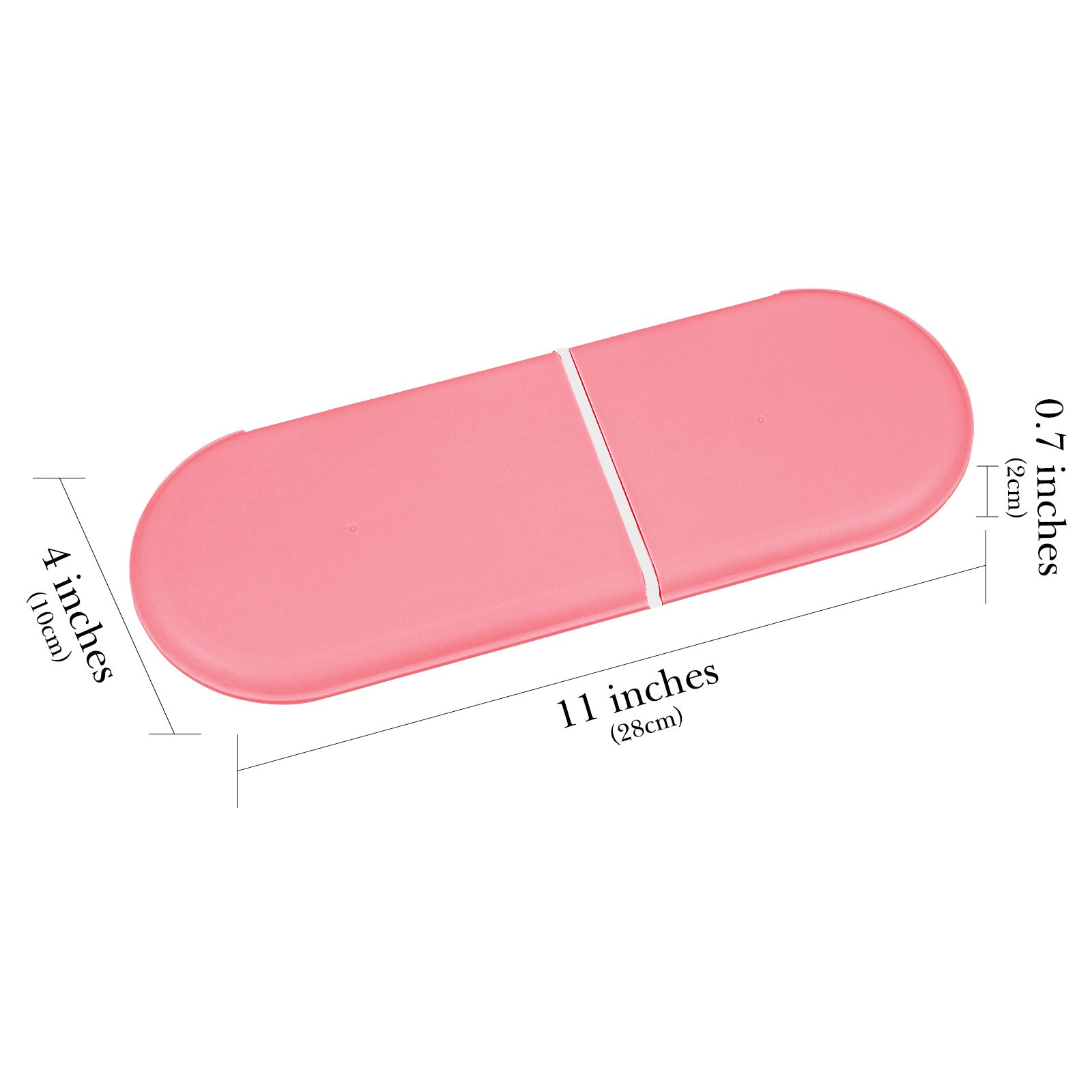 Linkidea Battery Storage Case with Tester, Portable Battery Organizer Compatible with 12 AA, 12 AAA Batteries, Single Layer Battery Box (Pink)