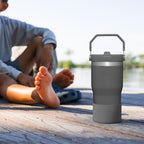 Linkidea 2 Pack Water Bottle Boot Compatible with Stanley Quencher H2.0 20oz/30oz/40oz, IceFlow Flip 20oz/30oz Tumbler, Silicone Bottle Bottom Sleeve Cover Bumper Protector (Charcoal)