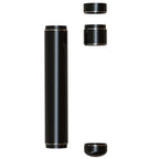 Linkidea Aluminum Alloy Cigar Holder Case, Men's Cigar Tube Airtight Single Tube for 50-62 Ring, Cigar Tubes with Caps (Black)