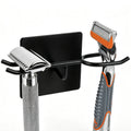 Linkidea Stainless Steel Razor Stand, DE Safety Razor Holder for Wall, Compatible with Gillette Fusion 5, Sensor 3, Labs Special NFL Series, Merkur 23C (Black)