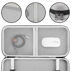 Linkidea Hard Travel Case for TKL Tenkeyless Wireless/Wired Keyboard, Computer 87 Keys Keyboard Carrying Case Protective Storage Box Bag (Grey)