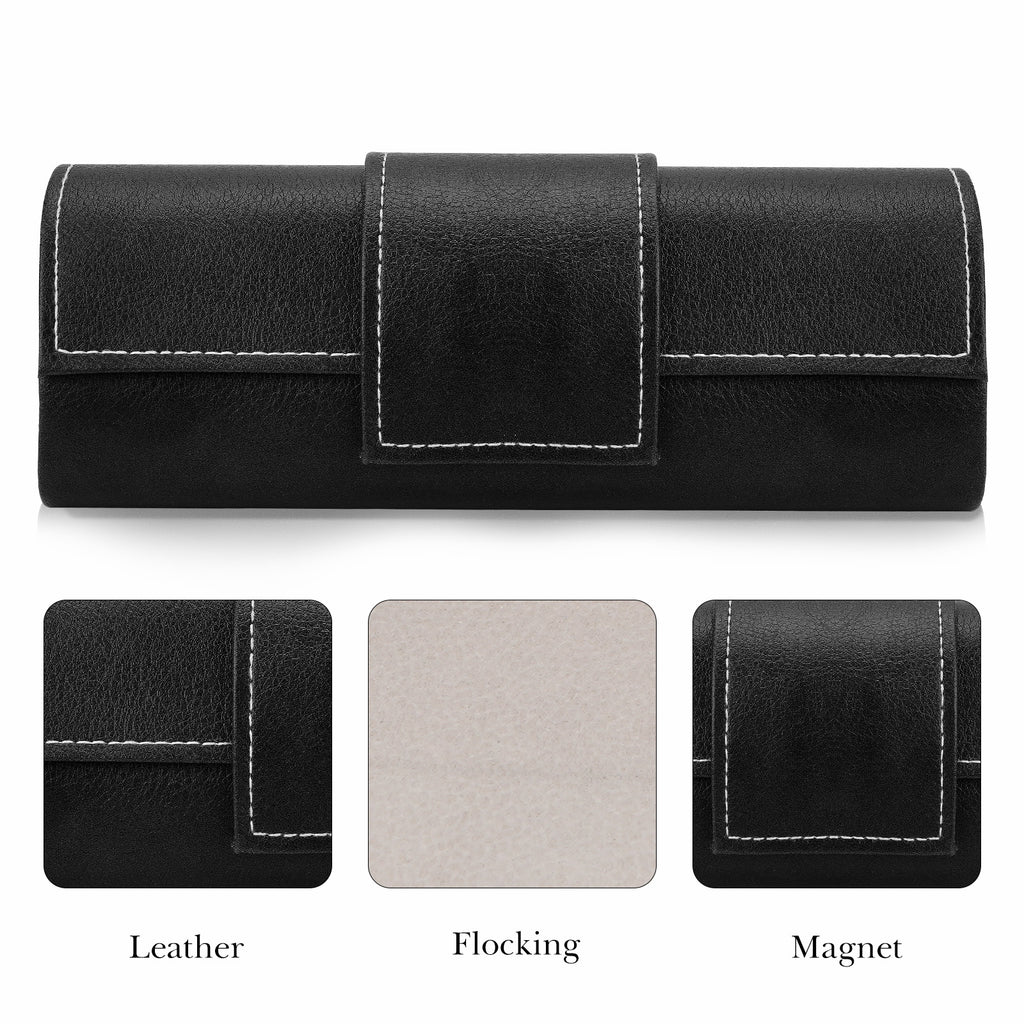 Extra Large Hard Shell Sunglasses Case, Oversized Sun Glasses Storage Organizer Compatible with Gucci GG0981S Prada PR 15W PR 24Z PR 15W Versace VE4473U VE4478U VE4479U (XL / Black)