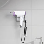 Linkidea Hair Dryer Holder Wall Mount, Self-Adhesive Bathroom Blow Hair Dryer Holder Organizer Compatible with Dyson and Most Hair Dryers