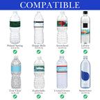 Linkidea Disposable Water Bottle Carrier with Shoulder Strap Compatible with 16.9 Fl Oz Crystal Geyser, Arrowhead, Insulated Neoprene Plastic Bottled Water Sling Bag (1 Pack / Blue)