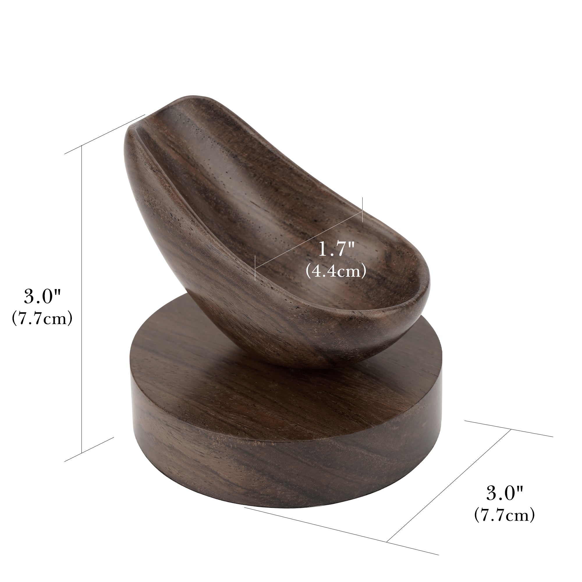 Linkidea Ebony Wood Smoking Pipe Stand, Portable Tobacco Pipe Holder Rack for Men, Wooden Rest Compatible with Most Pipes, Classic Smoking Accessories