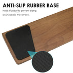 Linkidea Solid Wood Tenkeyless Keyboard Wrist Rest, 80% Keyboard Rest Pad for Office, Computer, Laptop, Mac, Comfortable, Lightweight for Easy Typing (Brown Walnut)