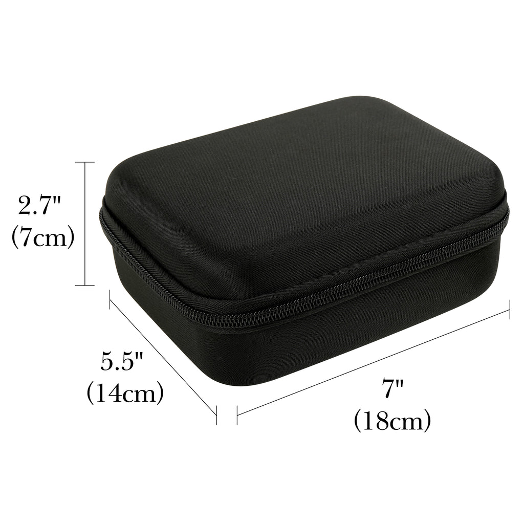 Linkidea Small Hard Case Battery Organizer Storage Box, Portable Holder and Carrying Container for 54 AA AAA Cells, Compact Travel Storage Case (Black)
