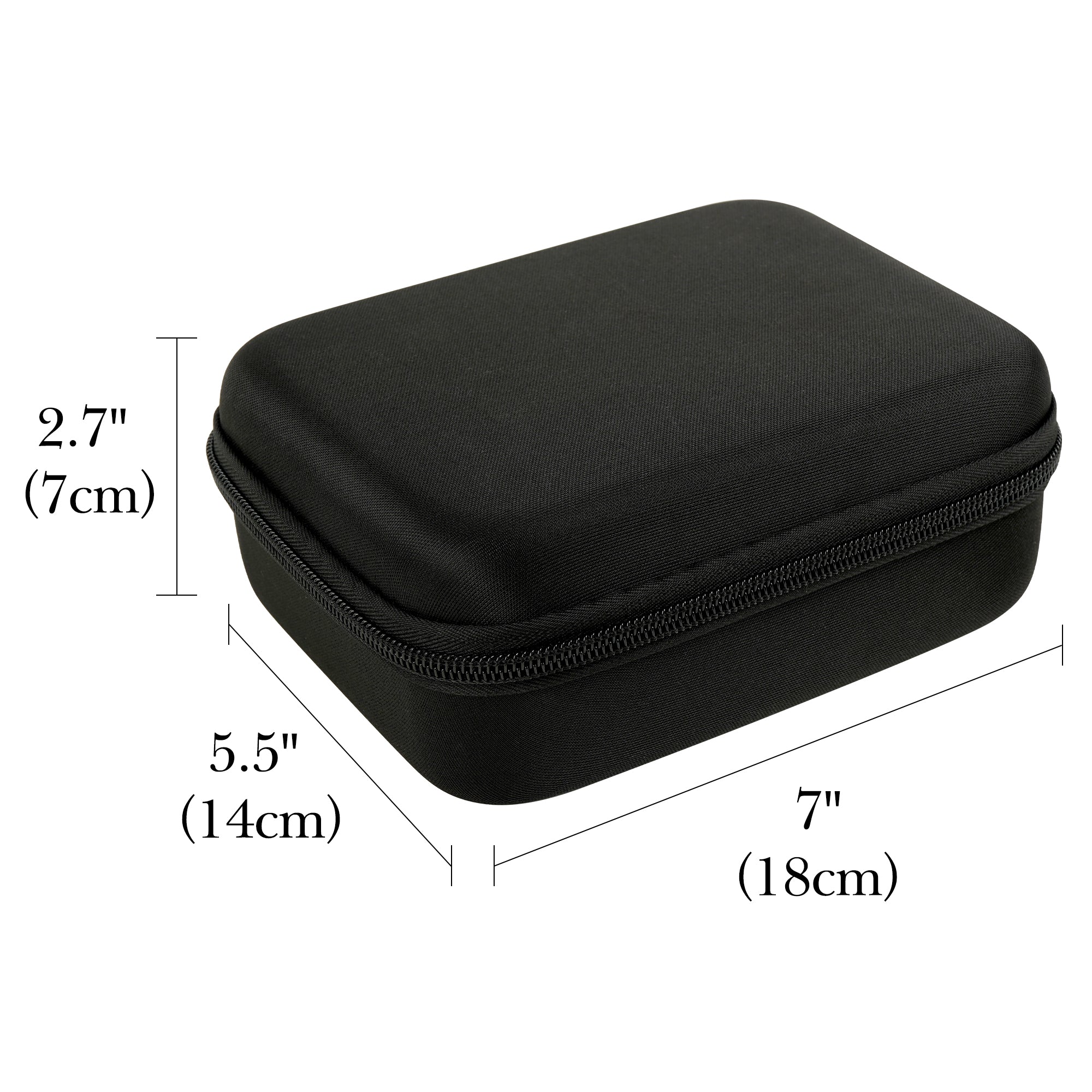 Linkidea Small Hard Case Battery Organizer Storage Box, Portable Holder and Carrying Container for 54 AA AAA Cells, Compact Travel Storage Case (Black)