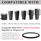 Linkidea 8 Pack Water Bottle Gasket Replacement Compatible with YETI Tumbler 30oz, Cup 26oz/30oz, Silicone O Ring Leak Proof Rubber Seal with Tweezer