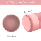 Linkidea 2 Pack Water Bottle Boot Compatible with 25oz S'well ORIGINAL, BJPKPK, Konokyo 25oz Cola Shaped Bottles, Silicone Bottle Boot Bottom Sleeve Protector, Bottle Bumper (Light Pink)