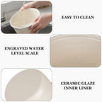 Linkidea Rice Cooker Ceramic Glaze Inner Pot Compatible with Zojirushi NS-WAC10, Dishwasher Safe, Replacement Bowl