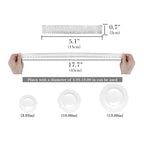 Linkidea 50 Pcs Elastic Food Storage Cover, Plastic Food Wrap Up To 17.7 in Diameter Fits Plate & Bowl, Reusable Stretch Food Covers for Kitchen, Dining Use