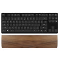 Linkidea Solid Wood Tenkeyless Keyboard Wrist Rest, 80% Keyboard Rest Pad for Office, Computer, Laptop, Mac, Comfortable, Lightweight for Easy Typing (Brown Walnut)