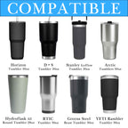 Linkidea 2 Pack Neoprene Tumbler Carrier with Strap Compatible with YETI Rambler Tumbler 30oz, Greens Steel Beast Tumbler 30oz, Waterbottle Sling Bag Holder with Shoulder Strap (Blue)