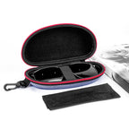 Extra Large Hard Shell Sunglasses Case, Oversized Sun Glasses Storage Bag Pouch Organizer Compatible with Rayban RB3025 RB3717 Gucci GG0595S TOM FORD FT0783 FT1013 (XXL, Blue)